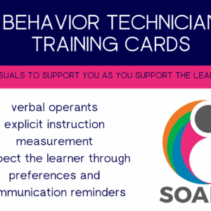 SOAR Behavior Technician Training Cards
